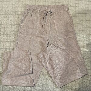 GAP Pinstripe Linen Drawstring Pants M TALL
